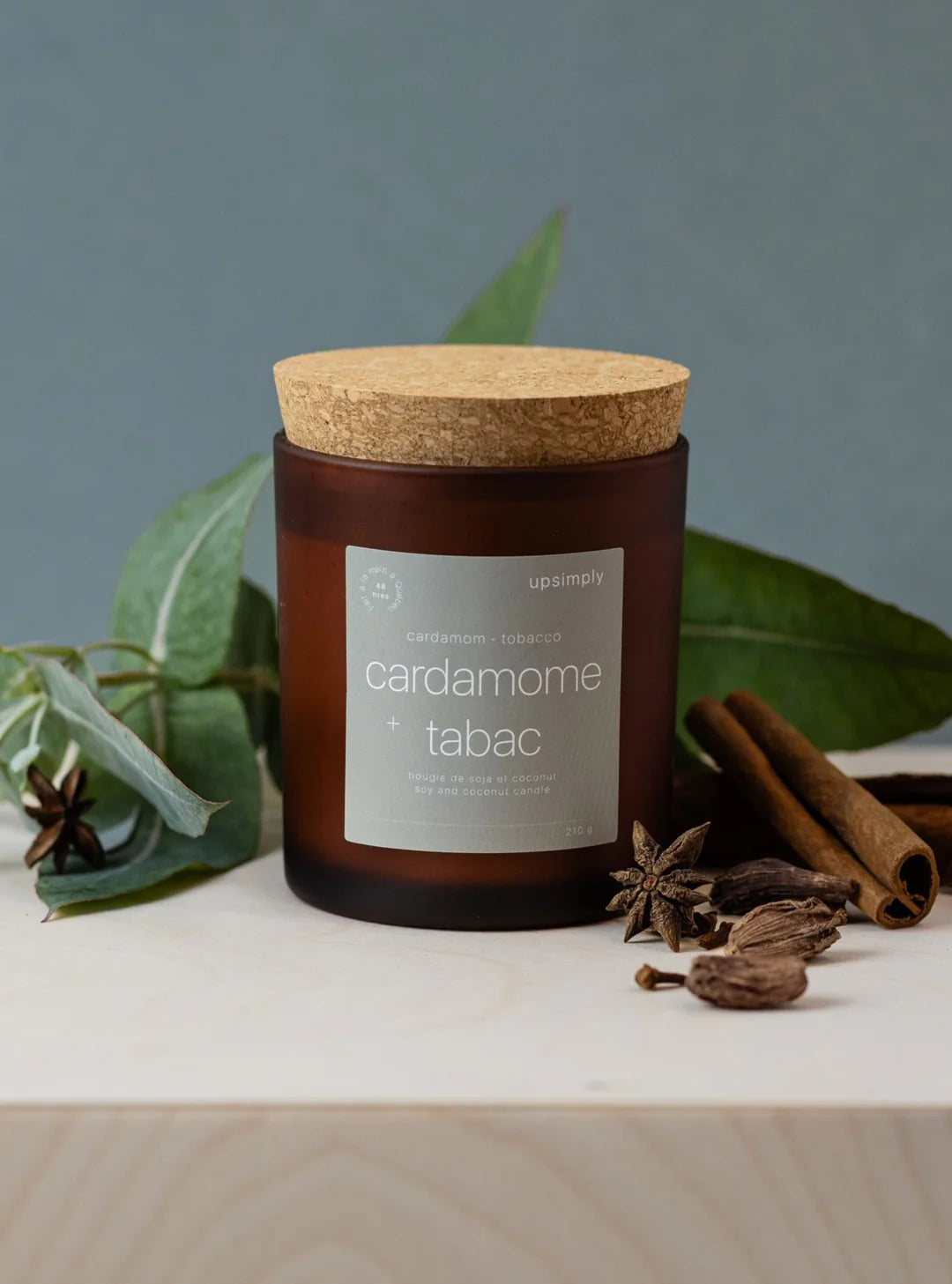 Bougie de soja - Cardamome & tabac