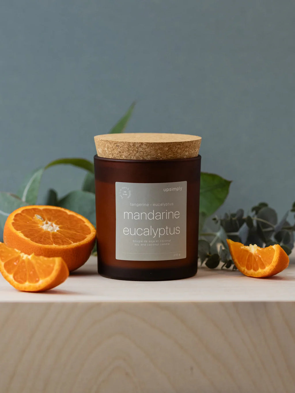 Bougie de soja - Mandarine et eucalyptus