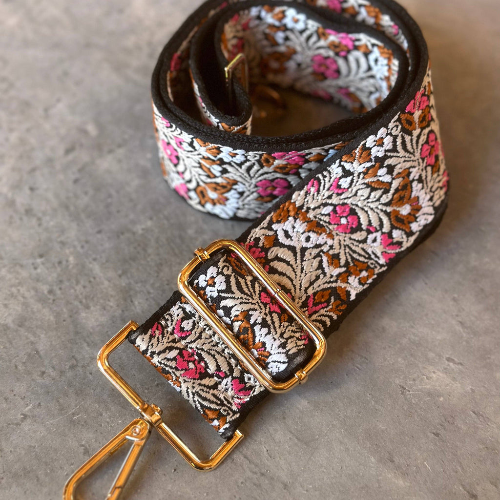 Sangle de sac le Pouvoir des Fleurs - Rose
