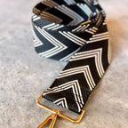 Sangle de sac Chevron noire