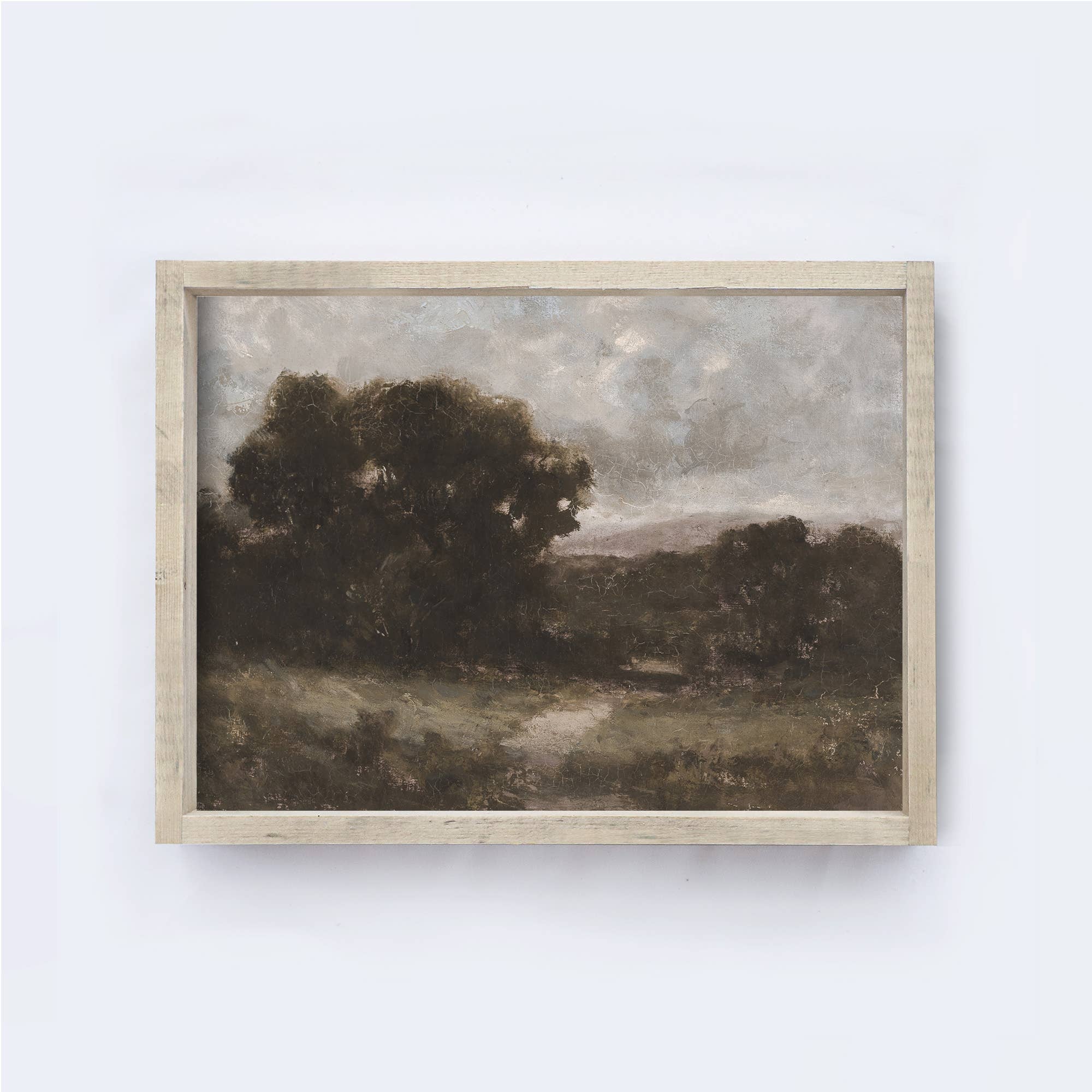 Impression encadrée vintage | Paysage sombre