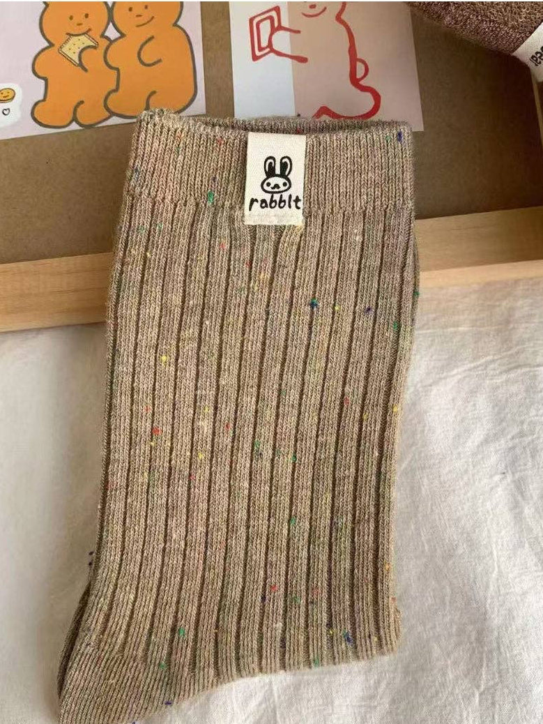 Chaussettes côtelées