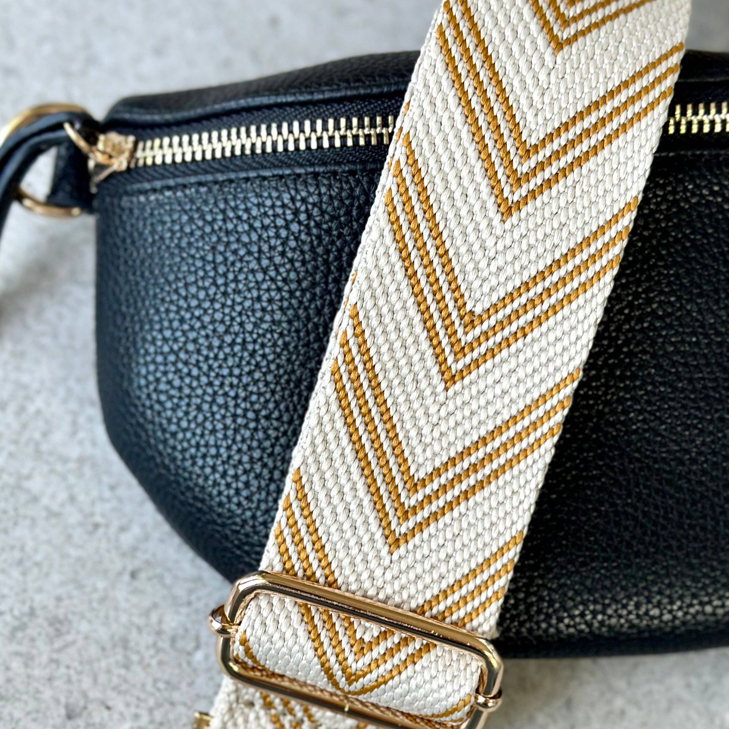 Sangle de sac Chevron - Moutarde
