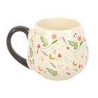 Tasse ronde en céramique motif fée folklore