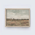 Impression encadrée vintage | Champs floral