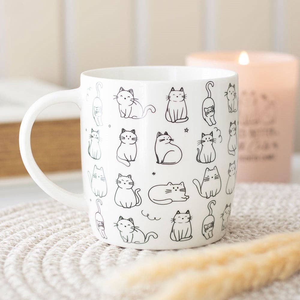 Tasse à motif de chats