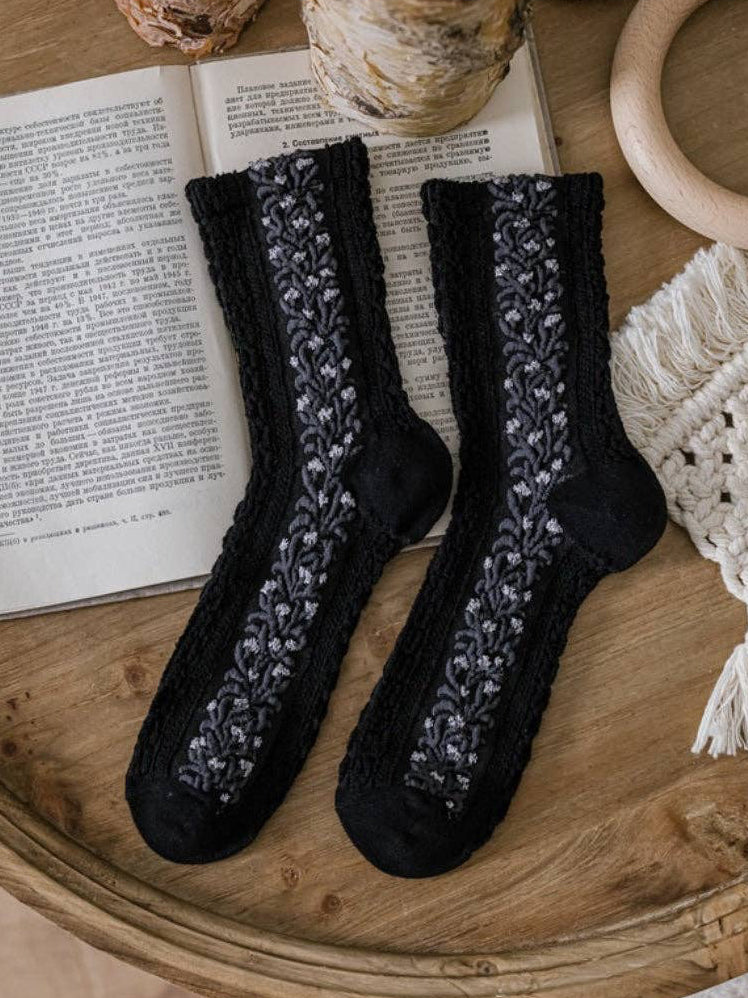 Chaussettes texturées vintage