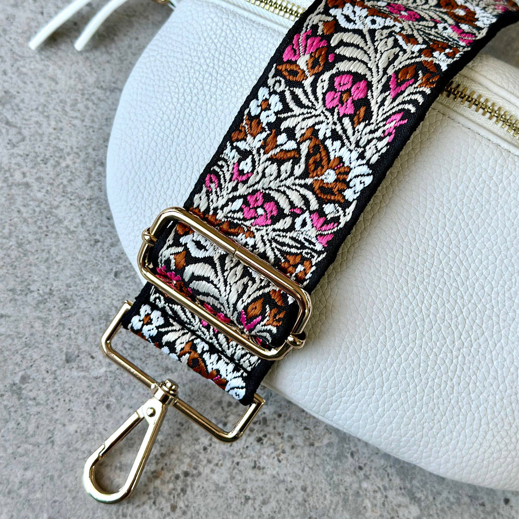 Sangle de sac le Pouvoir des Fleurs - Rose