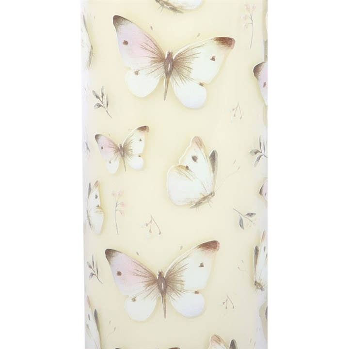 Bougie Vanille à Imprimé Papillon