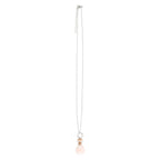 Collier Love Rose en forme de bouteille de potion en quartz avec copeaux de cristal