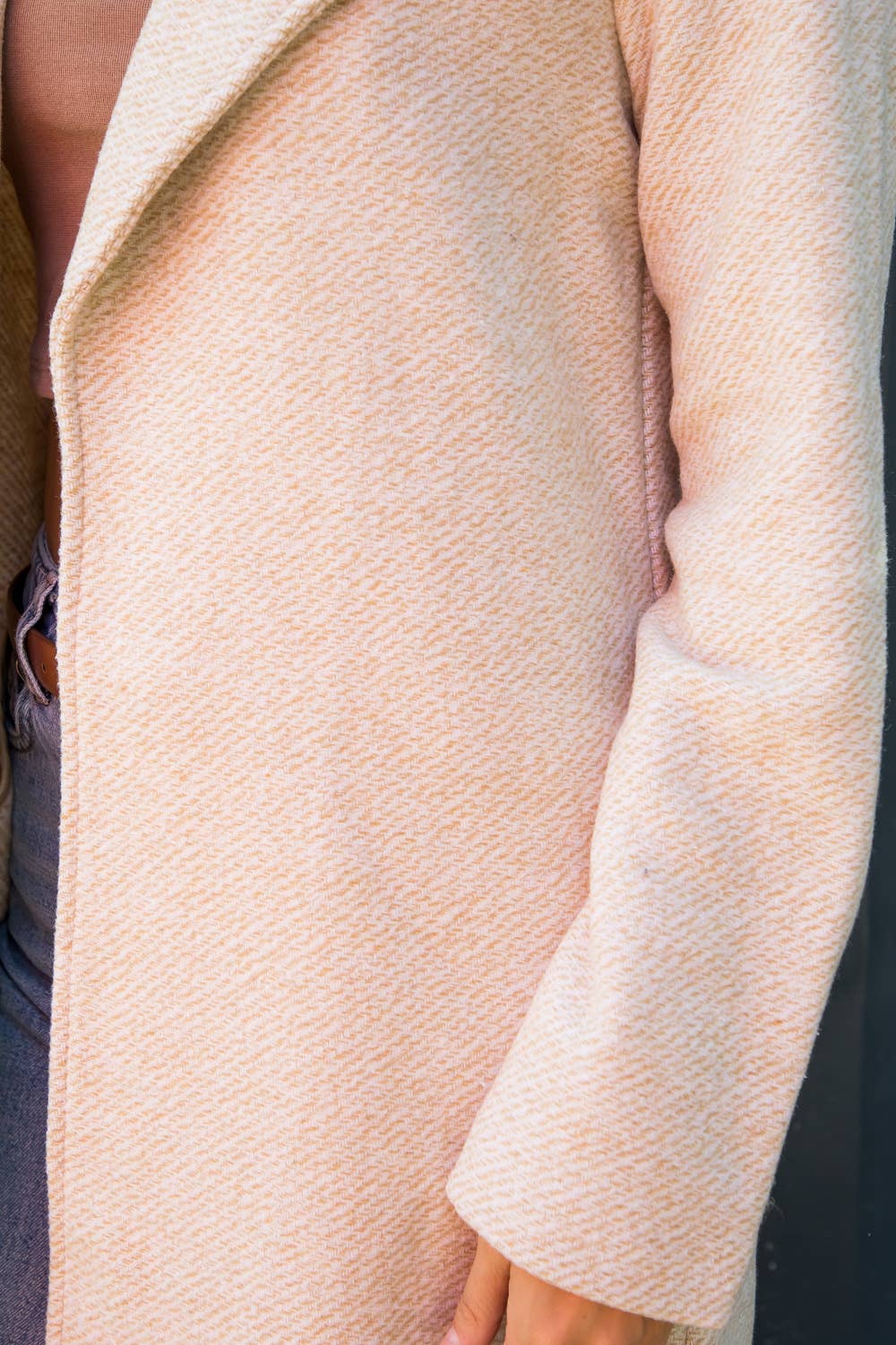 Manteau long laineux