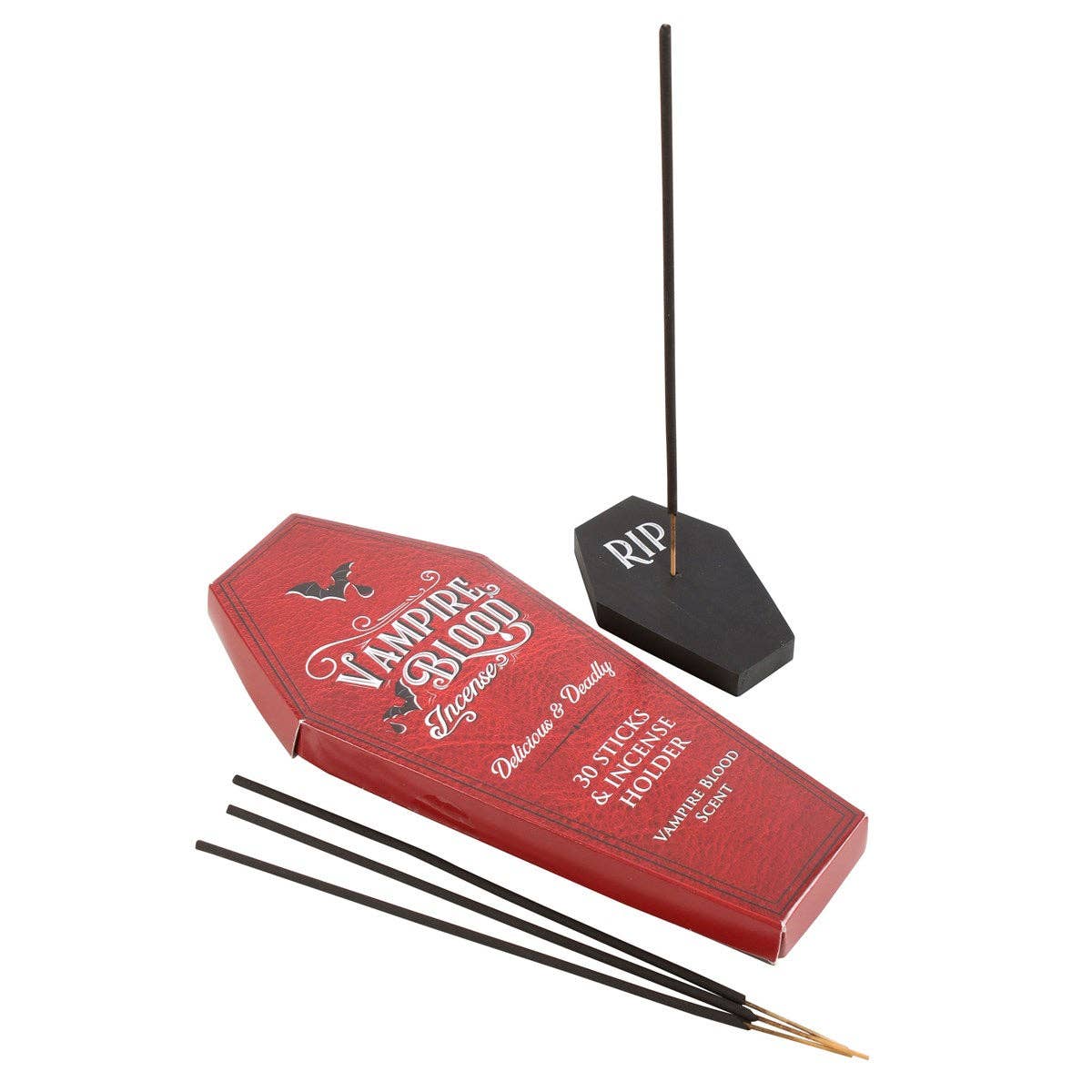 Bâtonnets d'encens Vampire Blood et porte-encens