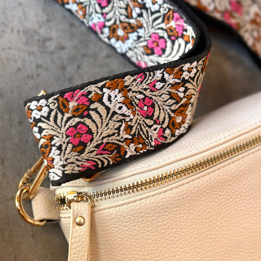 Sangle de sac le Pouvoir des Fleurs - Rose