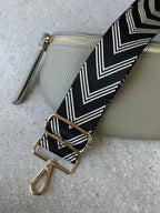 Sangle de sac Chevron noire