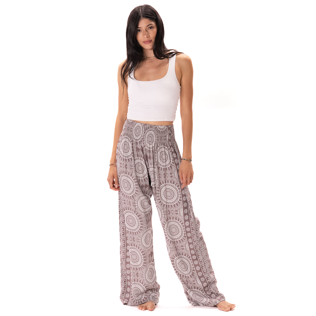 Pantalon large en rayonne
