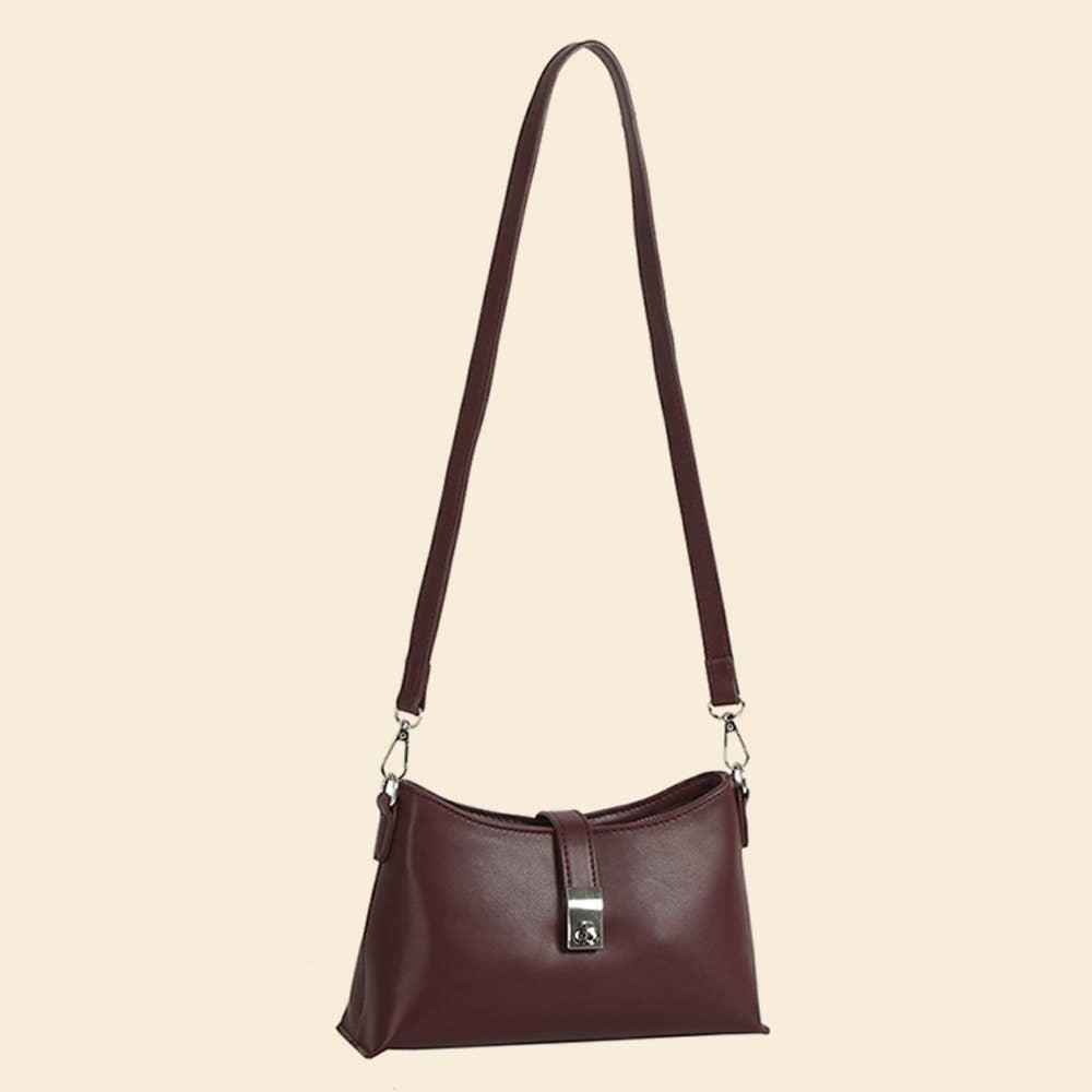 Sac à bandoulière avec fermoir tournant