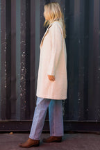 Manteau long laineux