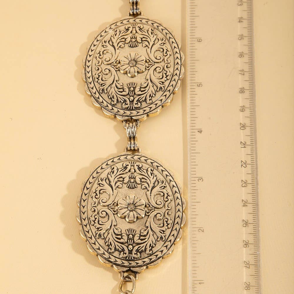 Ceinture concho floral vintage