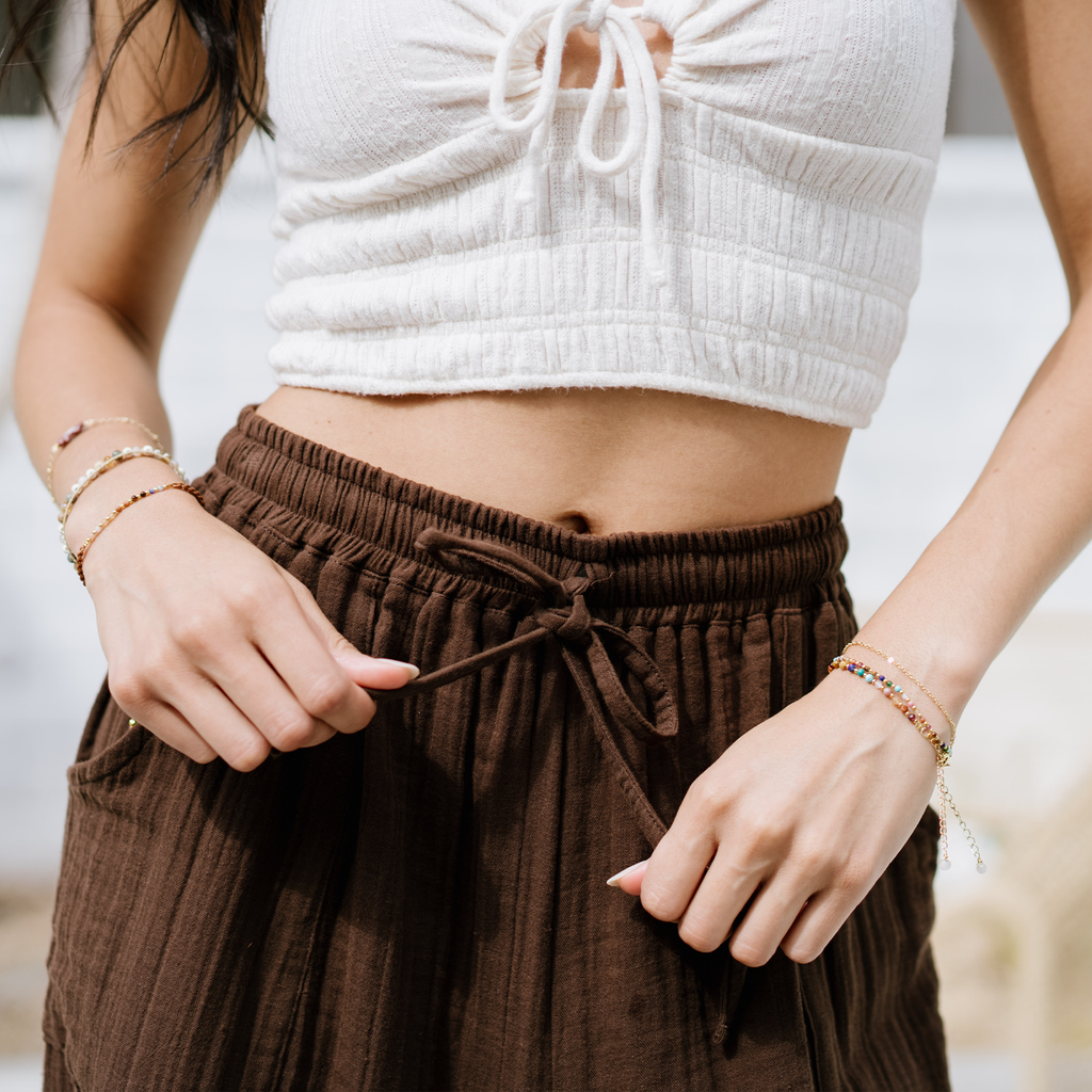 Pantalon coton Cargo - Espresso
