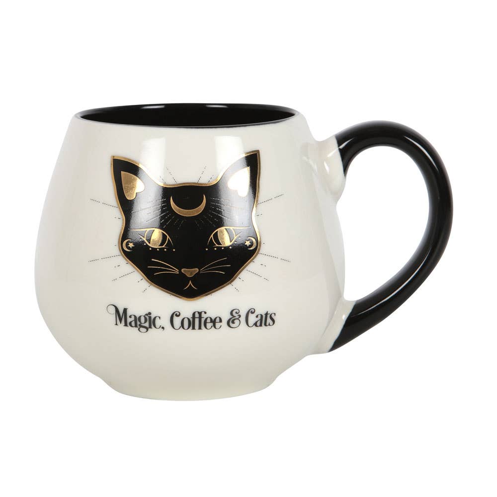 Tasse Arrondi Magie, Café & Chats