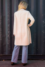 Manteau long laineux