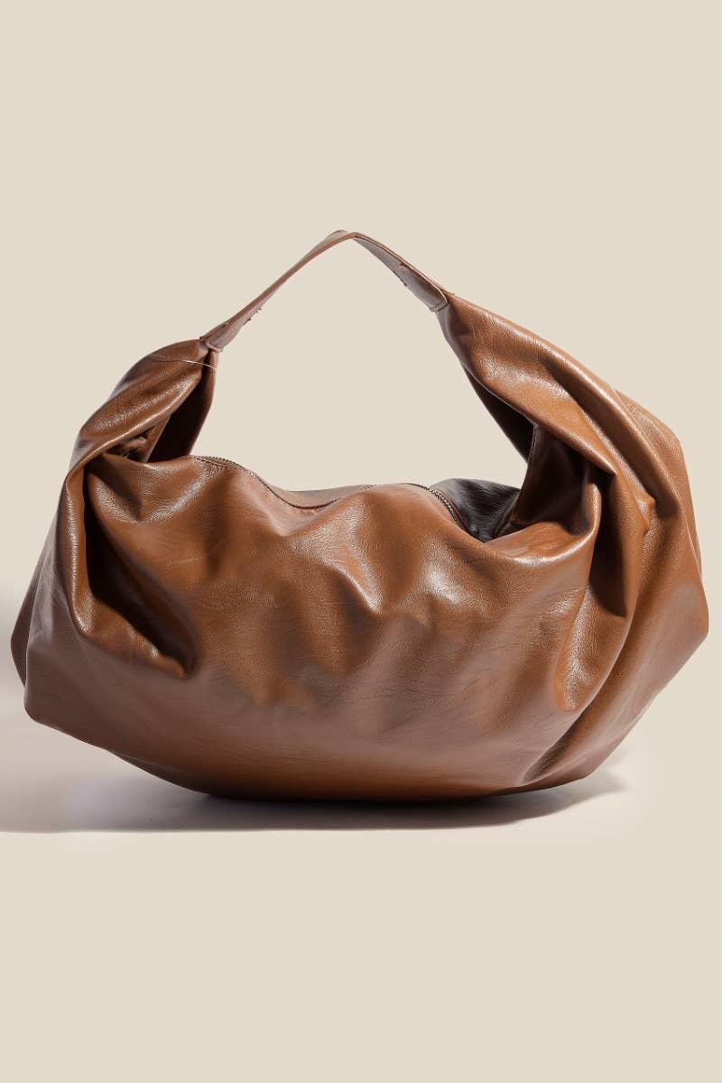 Sac hobo en simili cuir