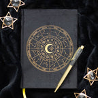 Carnet Astrologie avec stylo obsidienne noire