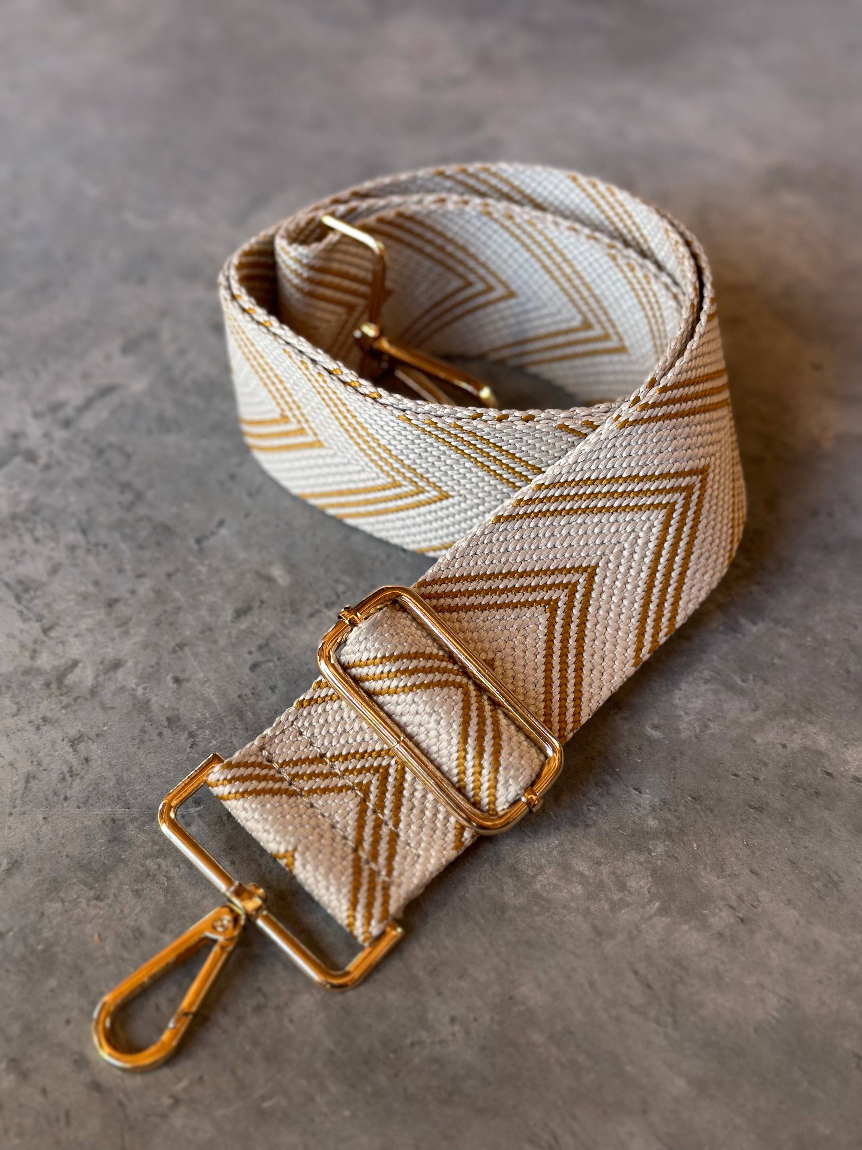 Sangle de sac Chevron - Moutarde