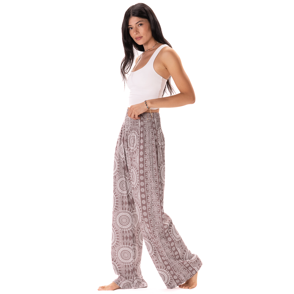 Pantalon large en rayonne