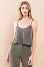 Camisole en tricot côtelé