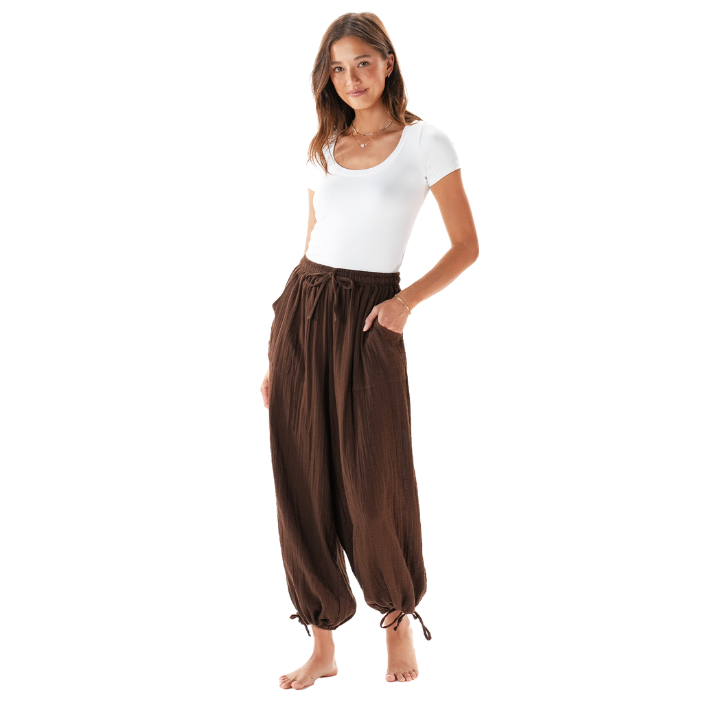 Pantalon coton Cargo - Espresso
