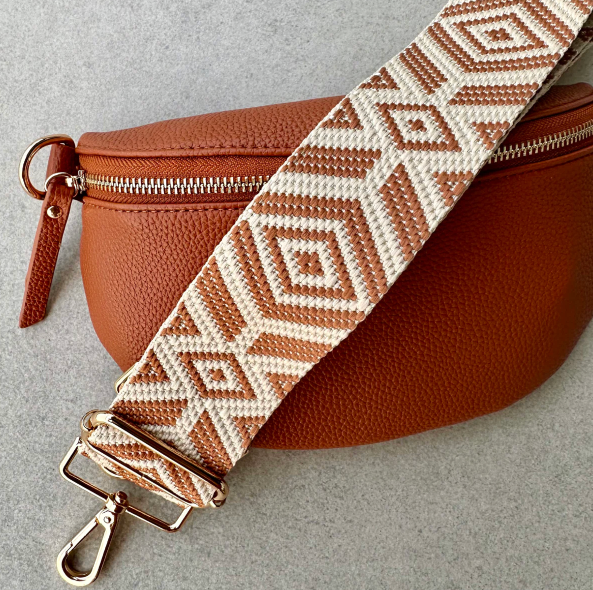 Sangle de sac Diamant - Orangé