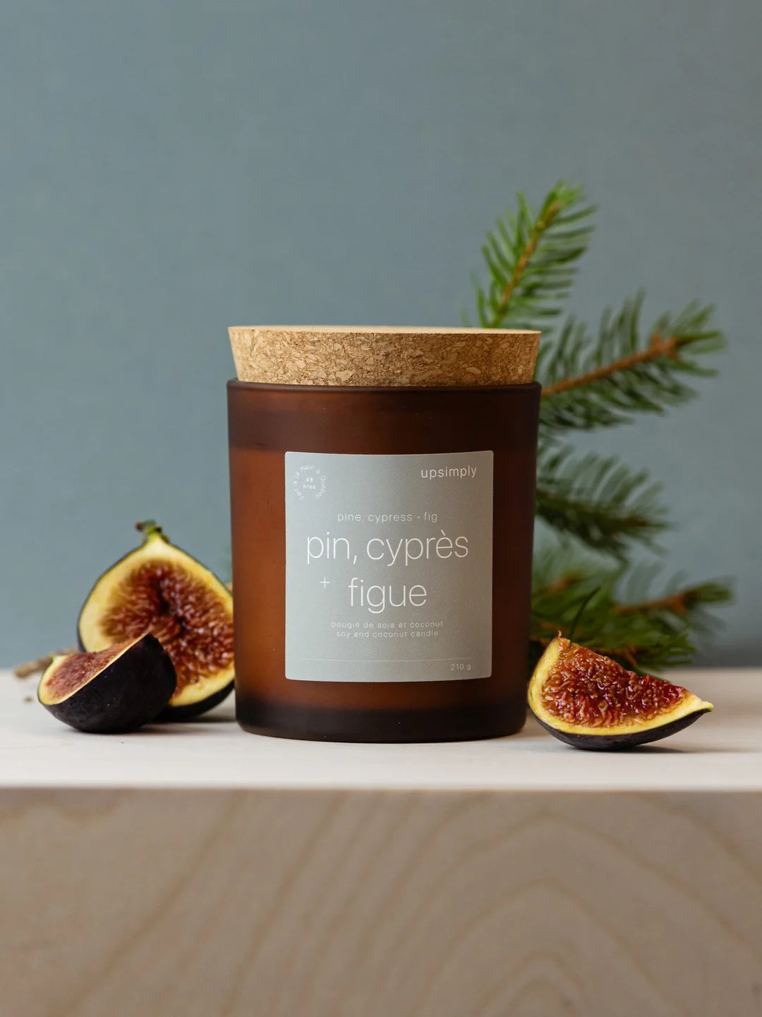 Bougie de soja - Pin, cyprès & figue