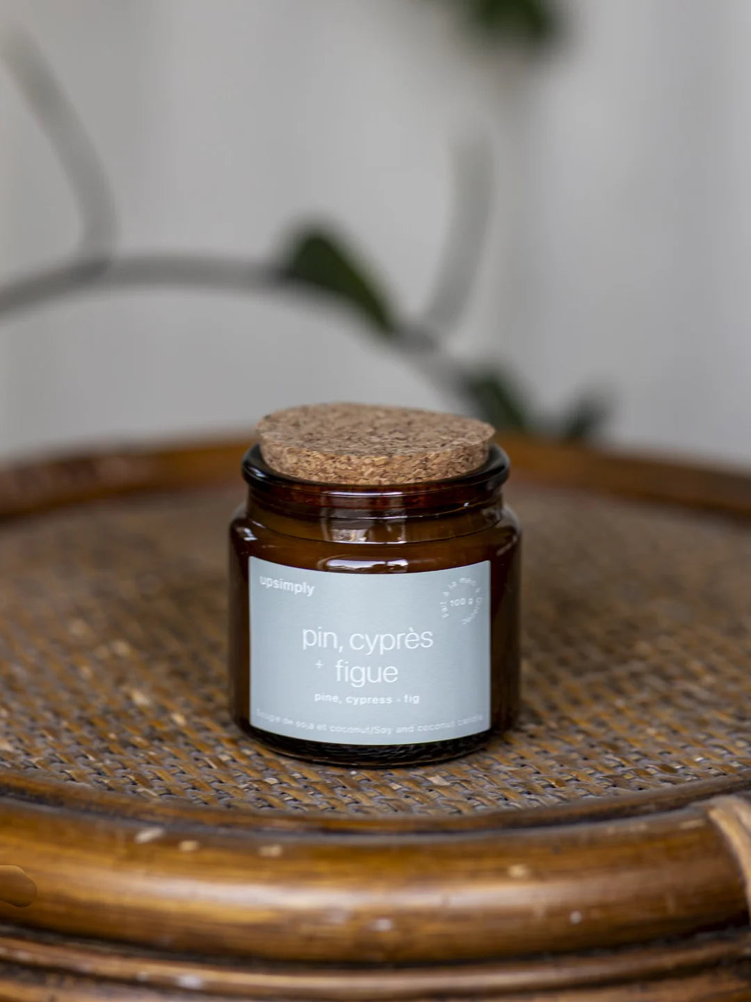 Bougie de soja - Pin, cyprès & figue 4 oz