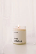 Chandelle de soya - Fraise cantaloup
