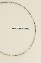 Collier Camélia - pierres naturelles