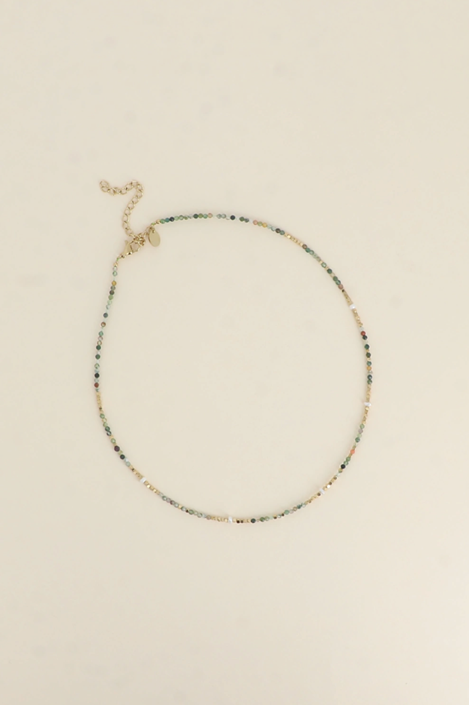 Collier Camélia - pierres naturelles