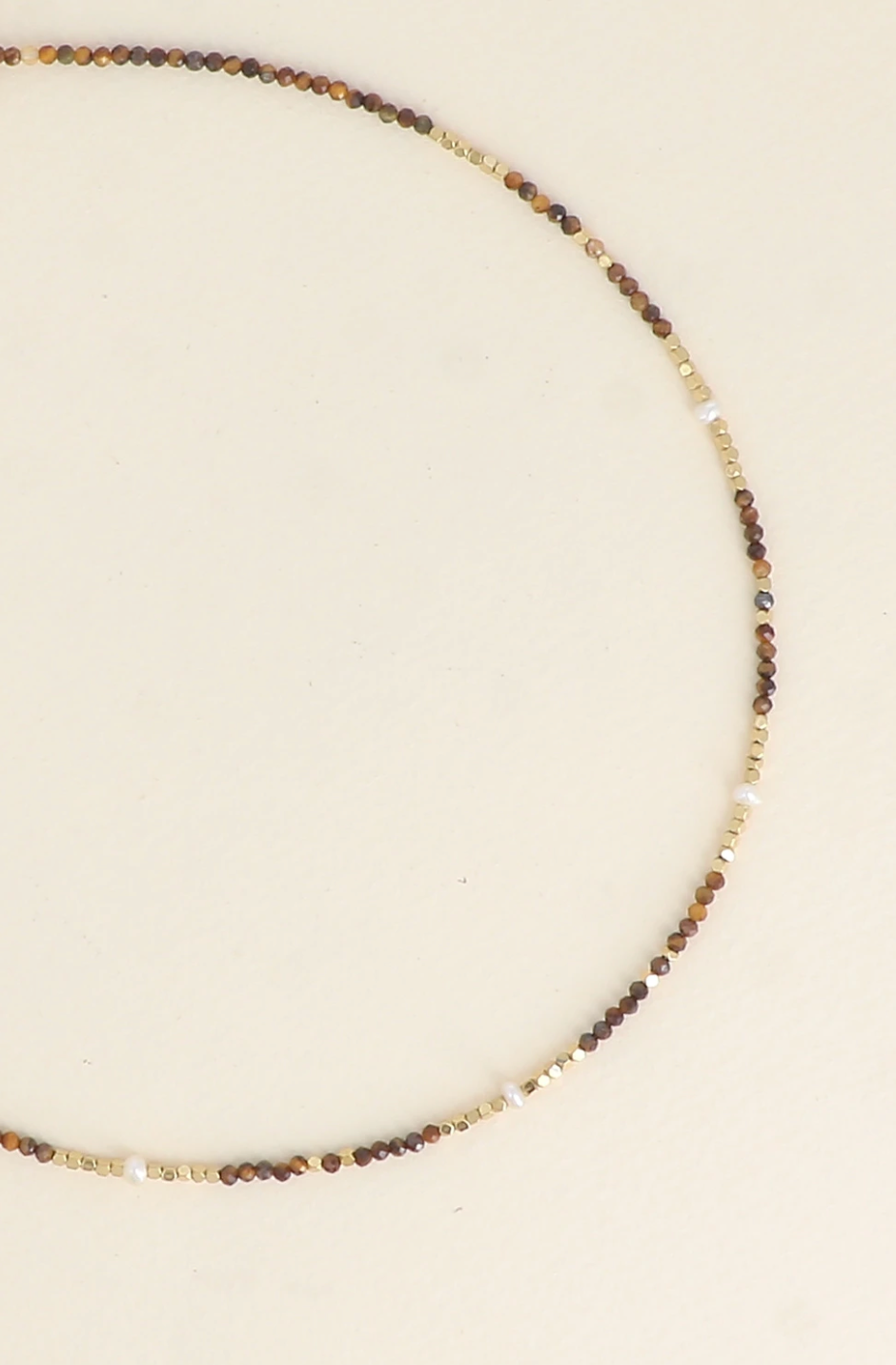 Collier Camélia - pierres naturelles