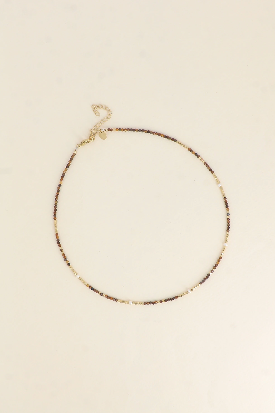 Collier Camélia - pierres naturelles