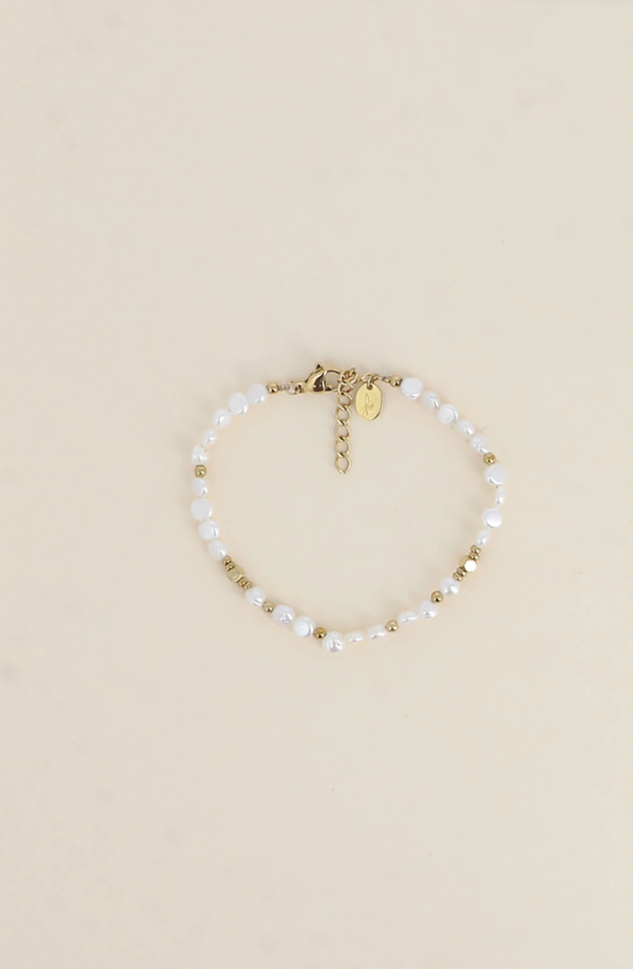 Bracelet Esmée Doré - perles d'eau douce