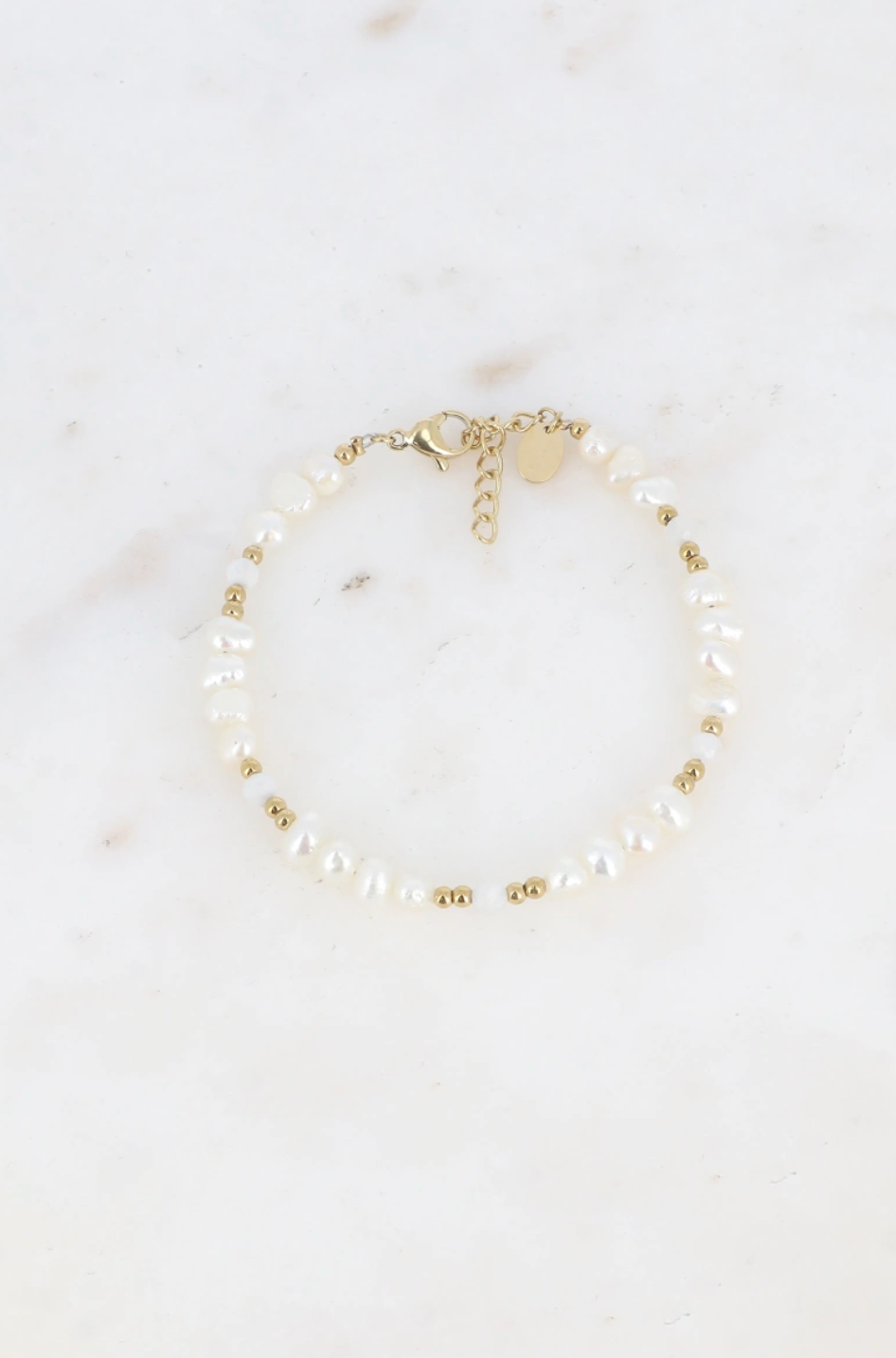 Bracelet Océane - perles d'eau douce et pierres naturelles