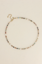 Collier Clarisse - pierres naturelles et perles d'eau douce