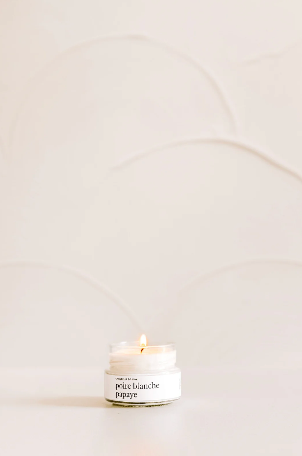 Chandelle de soya - Poire blanche papaye