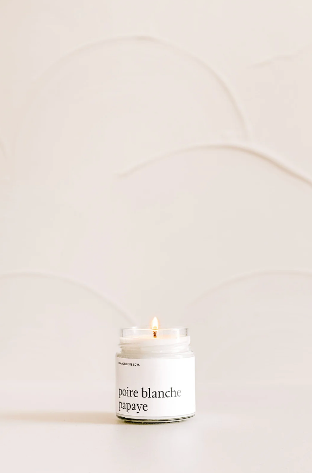 Chandelle de soya - Poire blanche papaye
