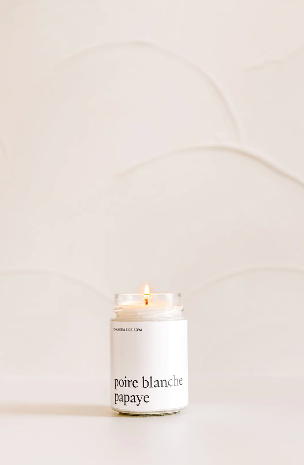Chandelle de soya - Poire blanche papaye