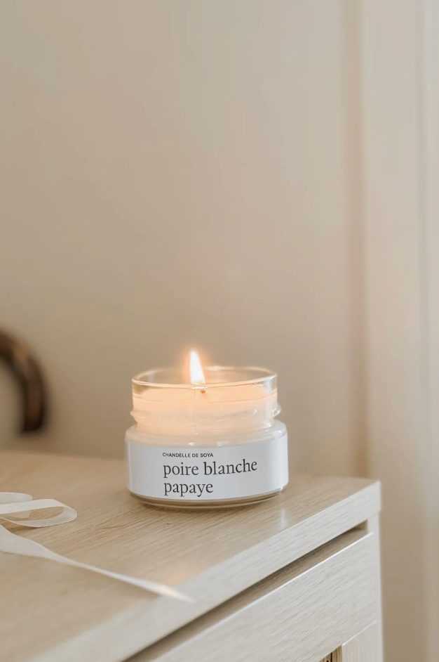 Chandelle de soya - Poire blanche papaye