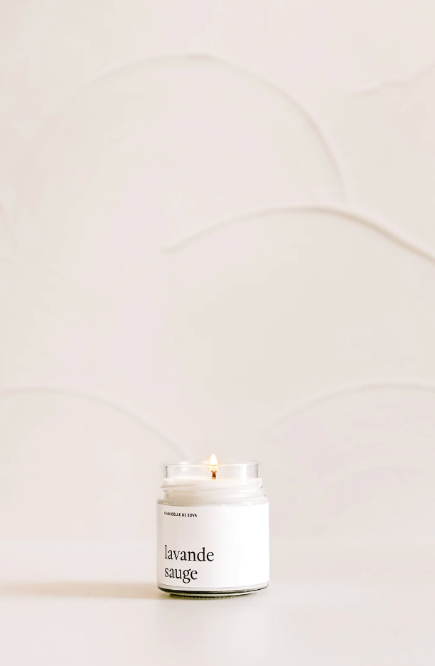 Chandelle de soya - Lavande sauge