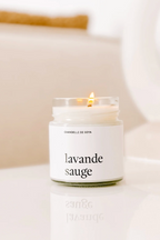 Chandelle de soya - Lavande sauge