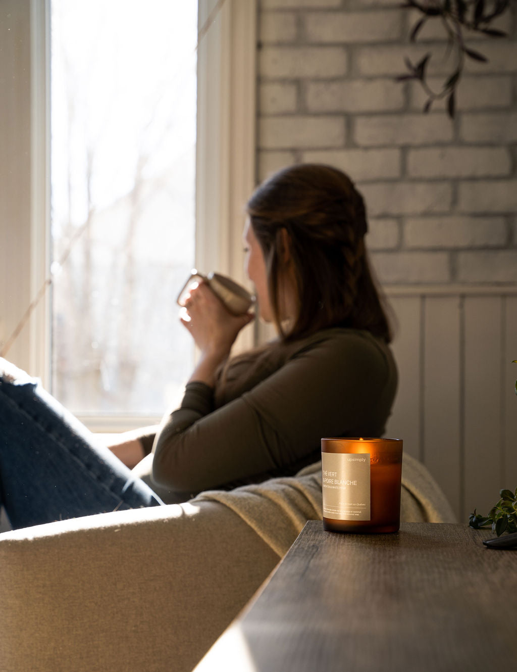 Bougie de soja - Mandarine et eucalyptus