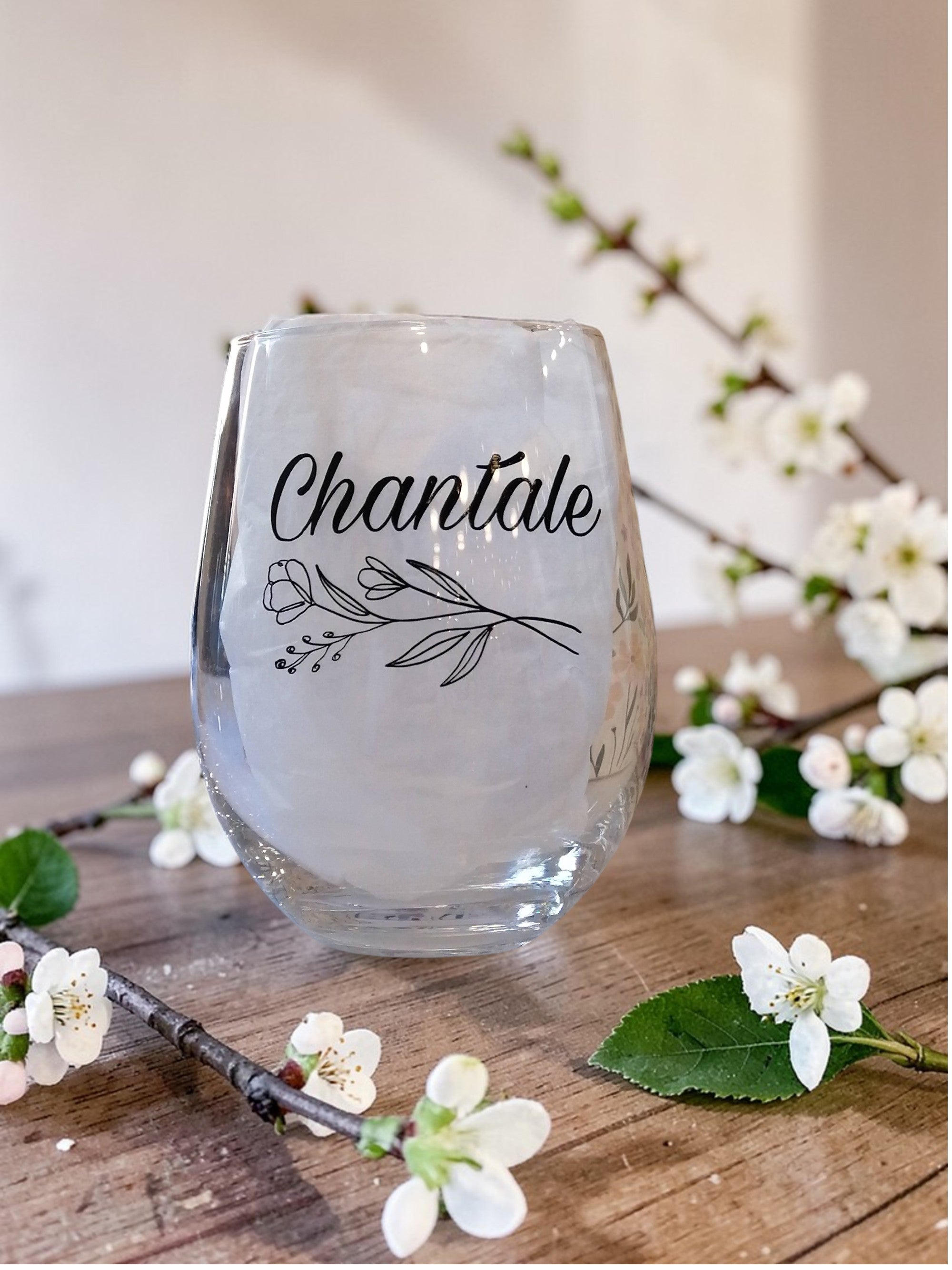 Verre sans pied personnalisable